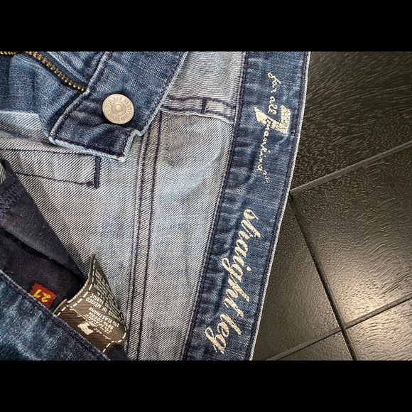 7 for all mankind purple rhinestone jeans💜 - Picture 6 of 7